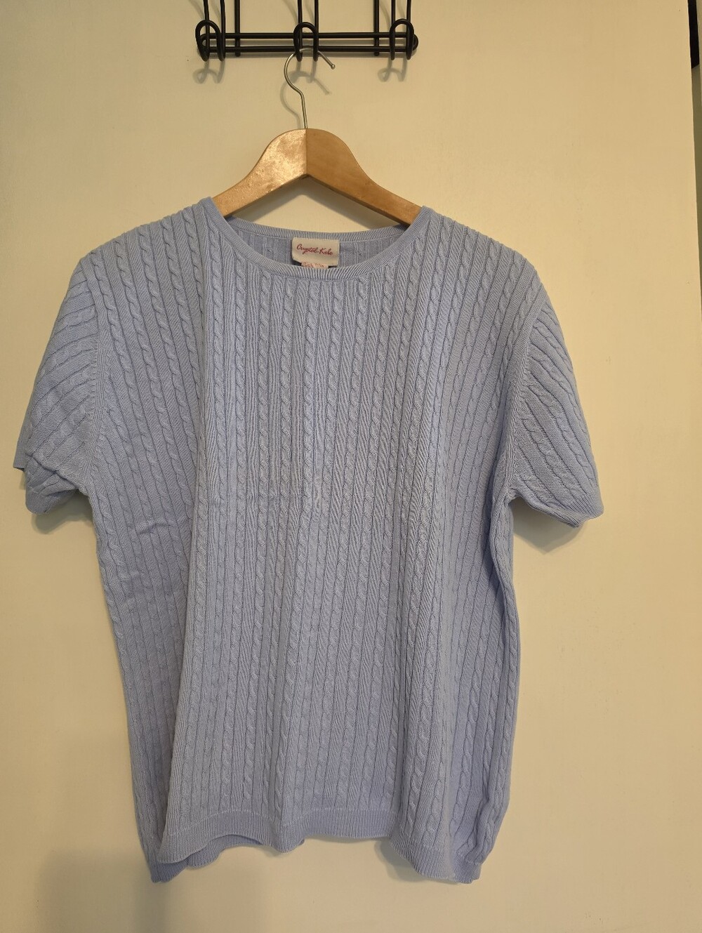 Vintage Crystal Kobe Short Sleeve Sweater Size M
